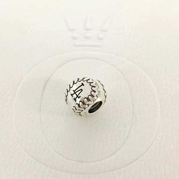 Pandora Los Angeles Dodgers Baseball Charm - Picture 1 of 4